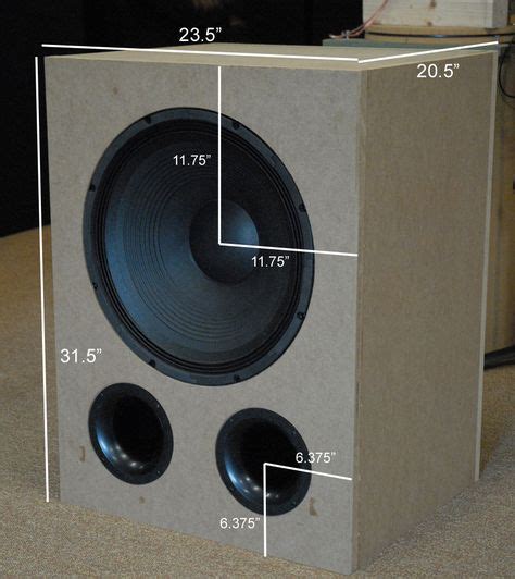 12 Best speaker box plans images | Speaker box, Subwoofer box design ...