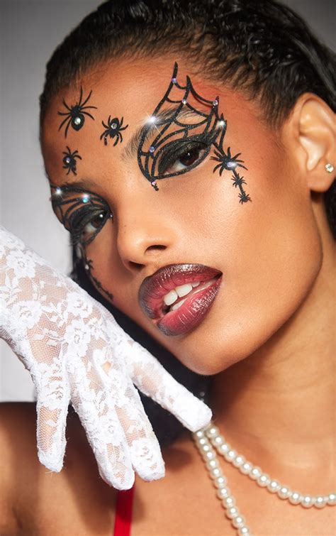Plt Dripping Spiders Face And Body Sticker Beauty Prettylittlething Aus