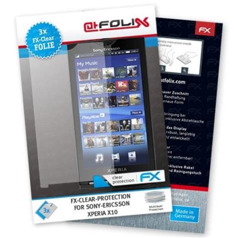 Buy Atfolix Fx Clear Protection D Cran Pour Sony Ericsson Xperia X