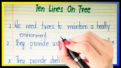 Lines On Tree In English Tree Par Line Essay Essay On Tree In