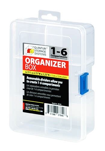 Qb Clear Compartment Storage Box