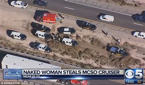 Naked Woman Steals Arizona Deputy S Pickup Truck And Leads Police On 100MPH Chase Daily Mail