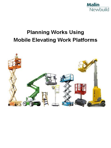 Planning Works Using Mewps Pdf Hazards Occupational Safety And Health