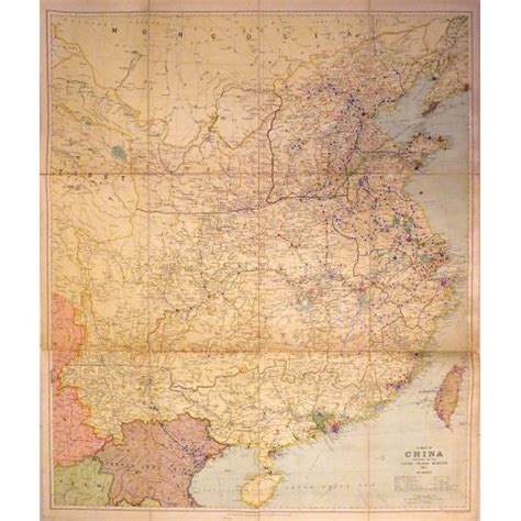 A Map Of China Prepared For The China Inland Mission Old Map By