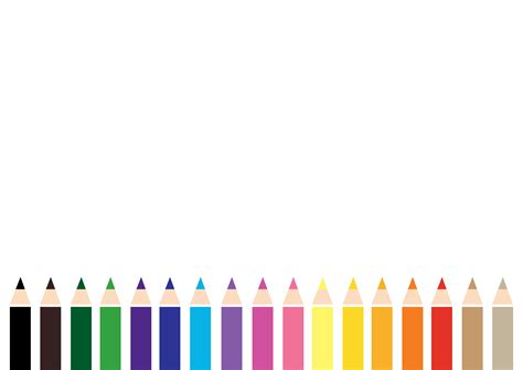 Colorful Color Pencil Background Vector 532933 Vector Art At Vecteezy