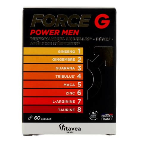 Nutrisant Force G Power Men G Lules Booster Performance Sexuelle