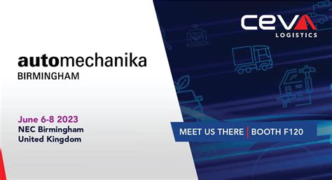 Ceva Logistics On Twitter Are You Attending Automechanikauk Meet Us