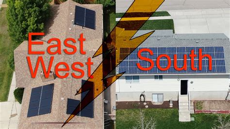 Solar Power Generation Comparison Eastwest Vs South Facing Roof