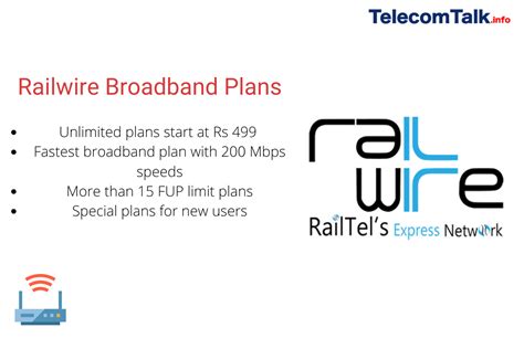 Railwire Broadband Tariff Plans Check Unlimited Data And Fup Limit Plans