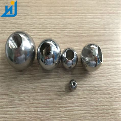 304 Hollow Stainless Steel Ball With Hole Metal Sphere With Thread Hole