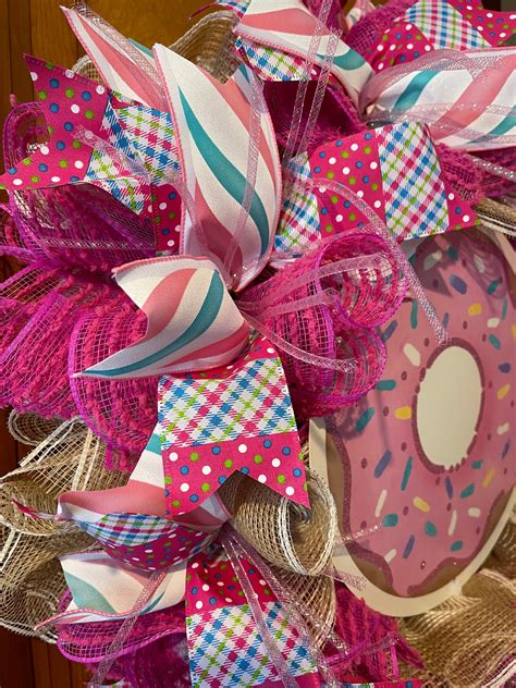Donut Wreath Birthday Wreath Baby Shower Party Girl Wreath Boy