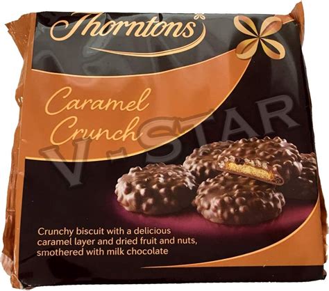 Thorntons Caramel Crunch 140g Milk Chocolate Biscuit Caramel Layer