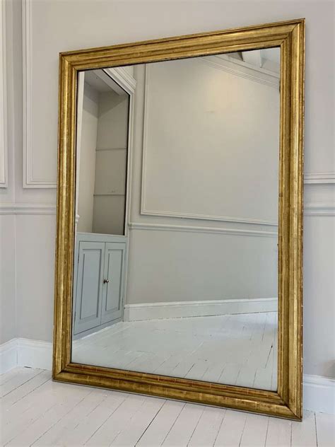 Huge Gilt Gesso Mercury Glass Mirror