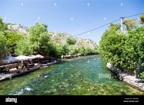 View Away From Blagaj Tekija In Blagaj Near Mostar Bosnia And