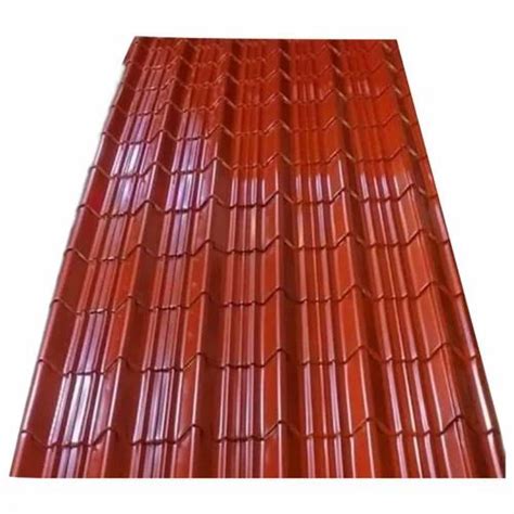 Galvanised Hot Rolled 4mm UPVC Tile Profile Roofing Sheet At 450