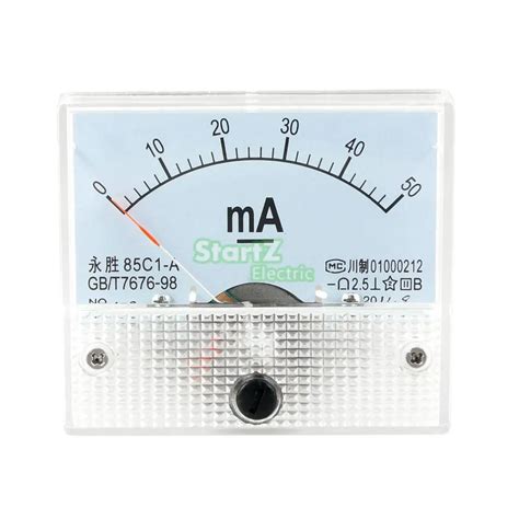 Dc Analog Meter Panel Ma Current Ammeters C Ma Gauge In