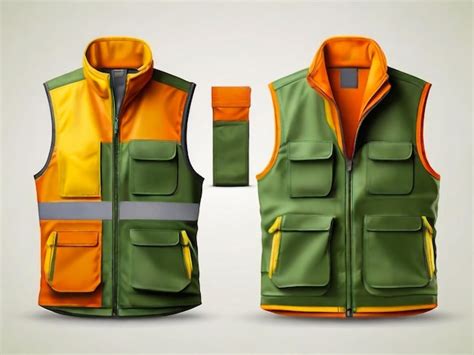 Premium Photo Safety Vest Jacket Isolated Security Traffic And Worker