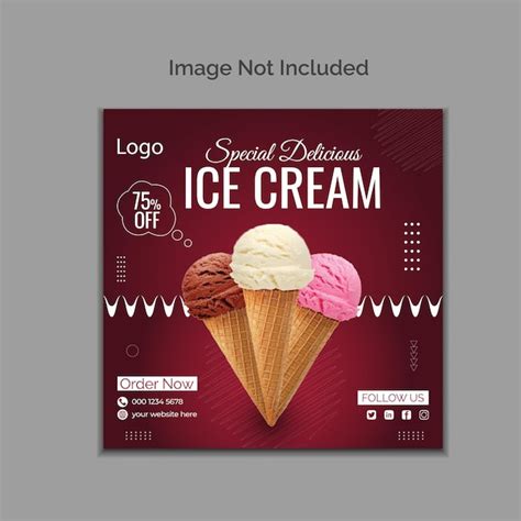 Premium Vector Vector Special Delicious Ice Cream Social Media Post