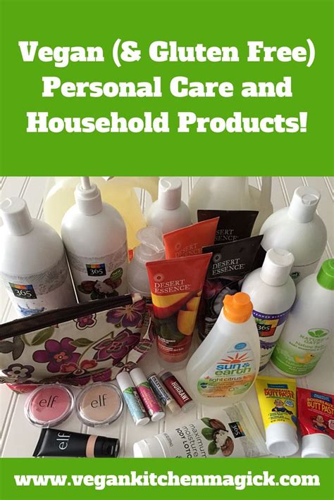 Vegan And Gluten Free Personal Care And Household Products Vegan