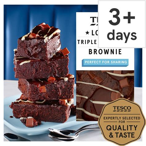 Tesco Loaded Triple Chocolate Brownie 380g Tesco Groceries