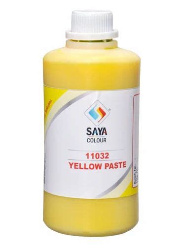 Saya Yellow 74 Pigment Paste Packaging Type Plastic Bottle And HDPE