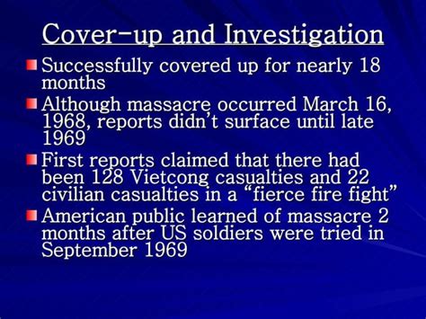My Lai Massacredannydillon Ppt