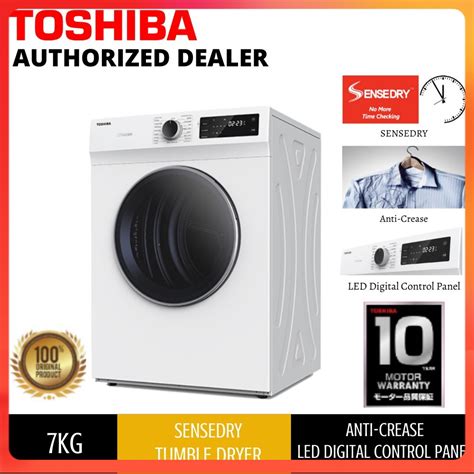 Toshiba Dryer Kg Air Vented Sensedry Tumble Dryer Td H Sem Shopee