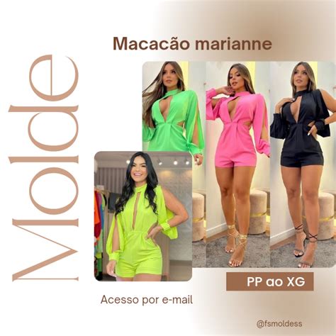 Molde Macaquinho Marianne Franciele Souza Hotmart