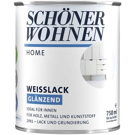 SCHÖNER WOHNEN FARBE Weißlack DurAcryl glänzend glänzend hagebau de