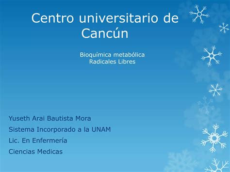 Bioquimica Metabolica Y Radicales Libres PPT