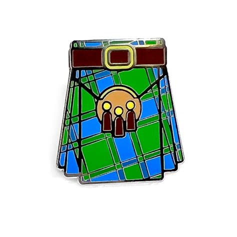 Tartan Kilt Enamel Pin County Argyle