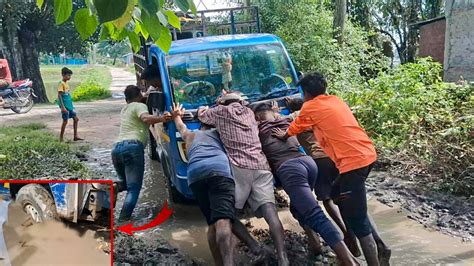 Tata Ace Mega Stuck On Mud Road Tata Ace Mega Tata Ace Tata Ace