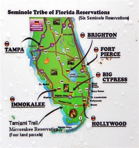 Photo Marker Detail Seminole Tribe Of Florida Reservations