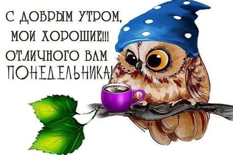 Доброе утро понедельника картинки и пожелания
