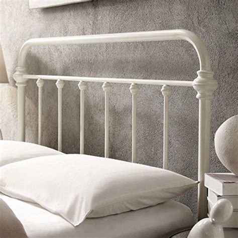 Antique White Metal Bed