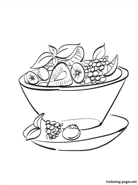 Fruit Salad Coloring Page At Free Printable Colorings Pages To Print And Color