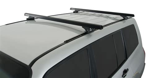 Rhino Hd Trackmount Black 2 Bar Roof Rack For Mitsubishi Pajero Ns Nx