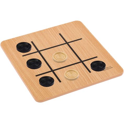 Regal Games Reversible Wooden Board For Chess Checkers Tic Tac Toe