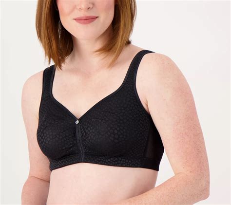 Breezies Wirefree Diamond Shimmer Unlined Support Bra QVC