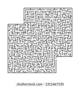 Complex Maze Puzzle Game Empty Panel: เวกเตอร์สต็อก (ปลอดค่าลิขสิทธิ์) 1311467150