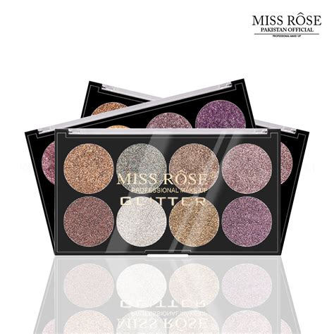 Miss Rose 8 Color Glitter Palette Missrose Pakistan Official