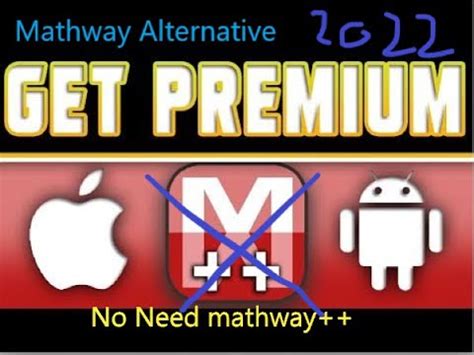 Free Alternative To Mathway Free Mathway Premium Youtube