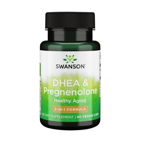 Диетическая добавка в растительных капсулах Swanson DHEA Pregnenolone