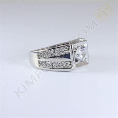 Cincin Berlian Pria MRD104 Kimfook Jewelry Cincin Nikah