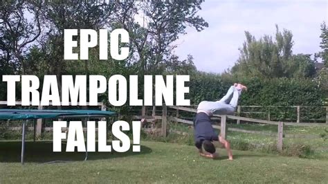 Epic Trampoline Fails 2017 Omg He Nearly Died Youtube