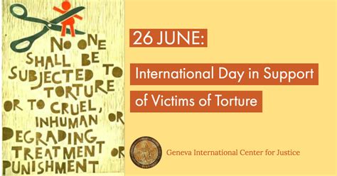 International Day In Support Of Victims Of Torture 26 June