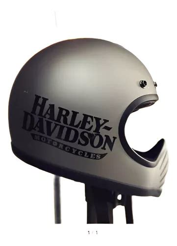 2 Adesivos Capacete Escrita Harley Davidson Motorcycles