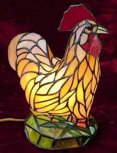 Stained Glass Rooster Lamp Ideas On Foter