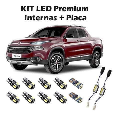 Kit Led Fiat Toro K Sem Erro Lampadas Internas Placa Mercado Livre