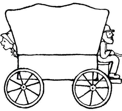 Covered Wagon Silhouette at GetDrawings | Free download